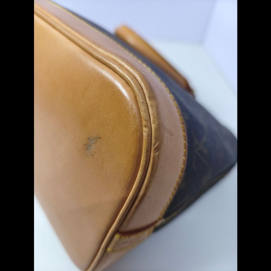 LV Alma PM 老花 手提包 肩背包 貝殼包 Monogram帆布-31