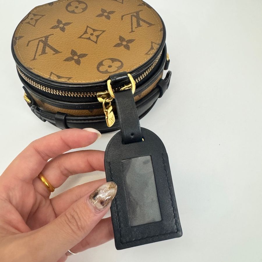 LV Mini Boite Chapeau 原花迷你圓餅包 M83614 晶片款-9