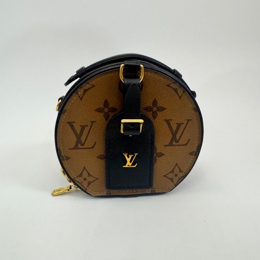 LV Mini Boite Chapeau 原花迷你圓餅包 M83614 晶片款-10