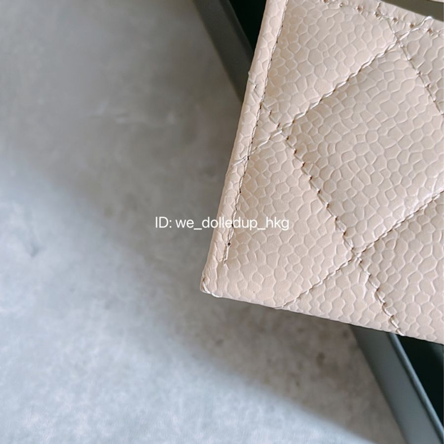 Chanel 奶茶 淡金扣 卡包-3