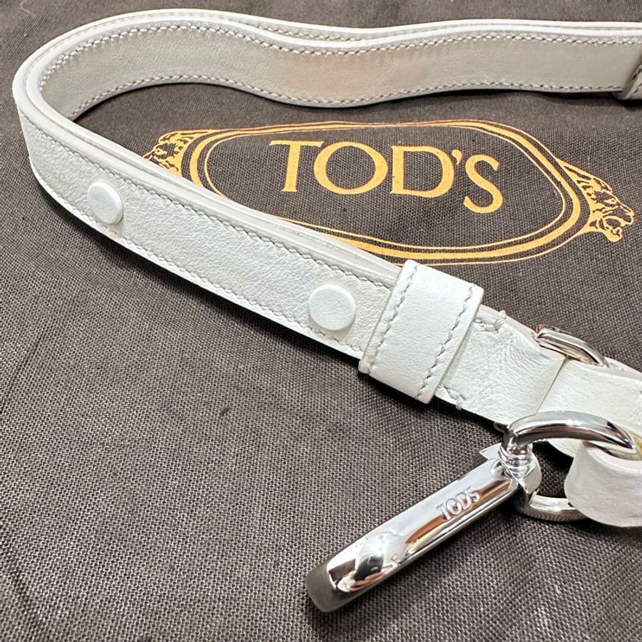 TOD’S 狐狸毛皮兩用包 手提/肩背包(白色)-23