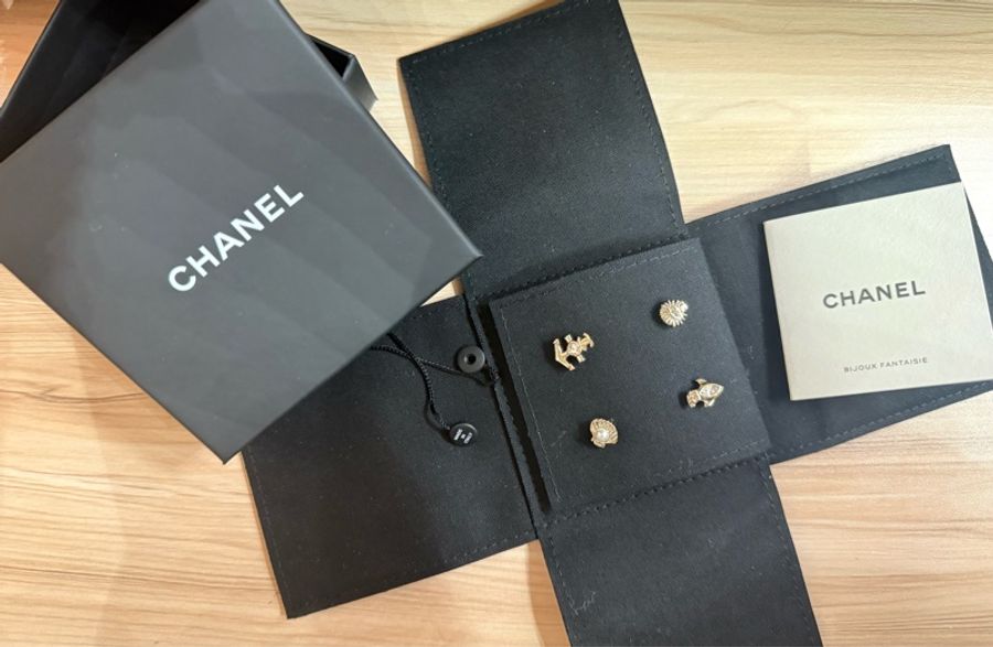 Chanel 25c 海洋系列stud earrings-2