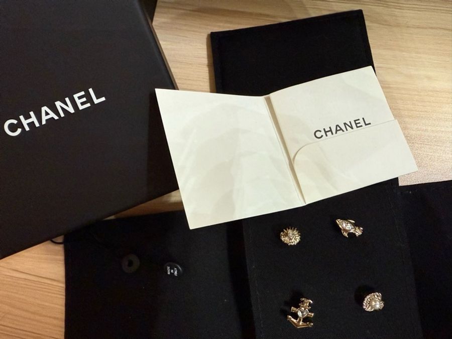 Chanel 25c 海洋系列stud earrings-6