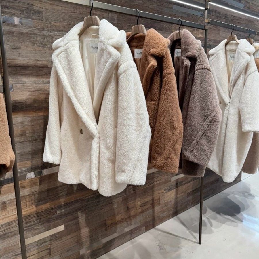 🧧限時降價🧧Max Mara 女款 Teddy OLGA 泰迪羊駝毛羊毛絲混紡短大衣 白色 XS/S/M(購買請訊息告知需要尺寸)-2