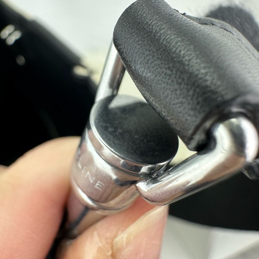CELINE Sangle Bucket帆布條紋水桶 單肩包-11