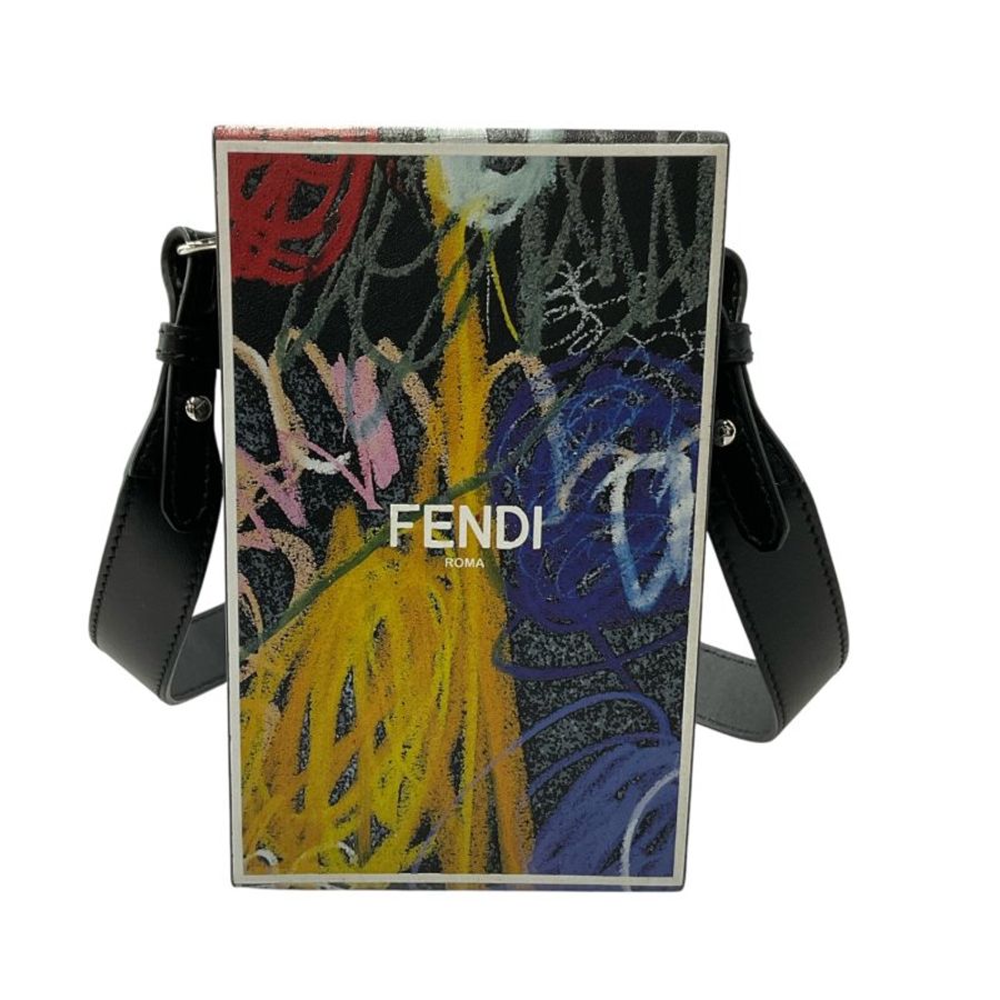 Fendi 芬迪 皮革 盒子 斜揹包-1