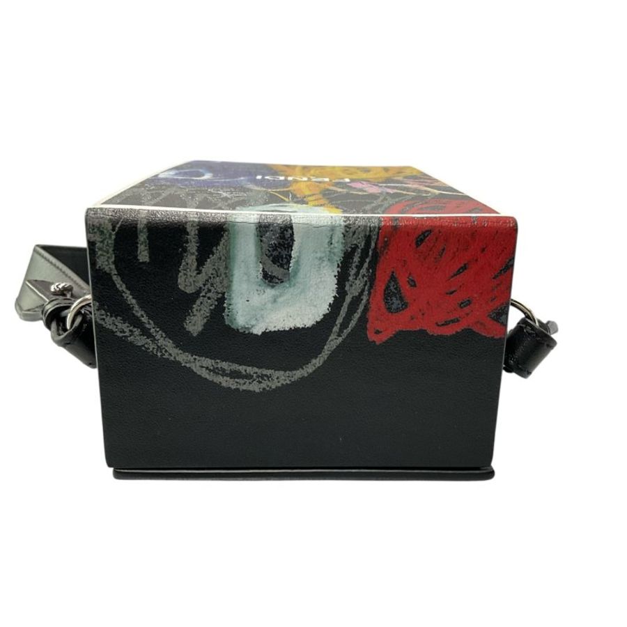 Fendi 芬迪 皮革 盒子 斜揹包-4