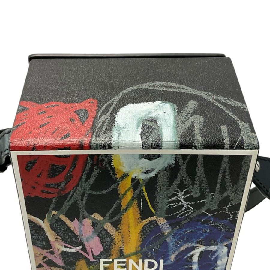 Fendi 芬迪 皮革 盒子 斜揹包-11