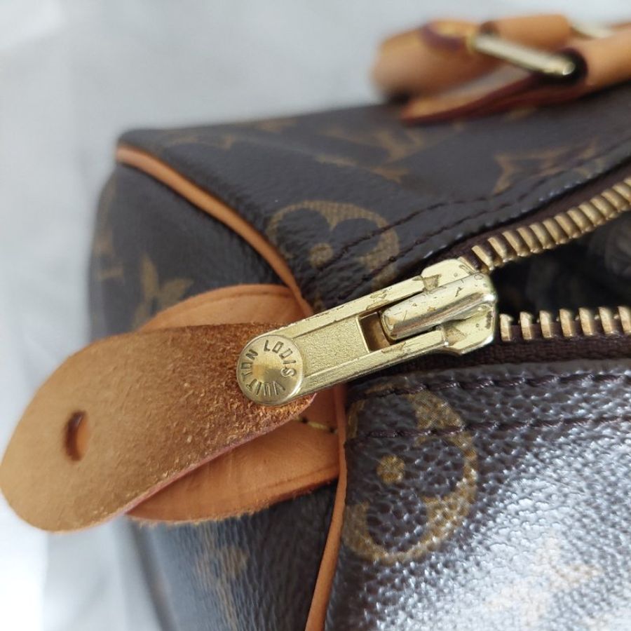 LV Speedy 25 cm🎀現品實拍 🎀 Vintage 波士頓包~二手品(不議價)-58