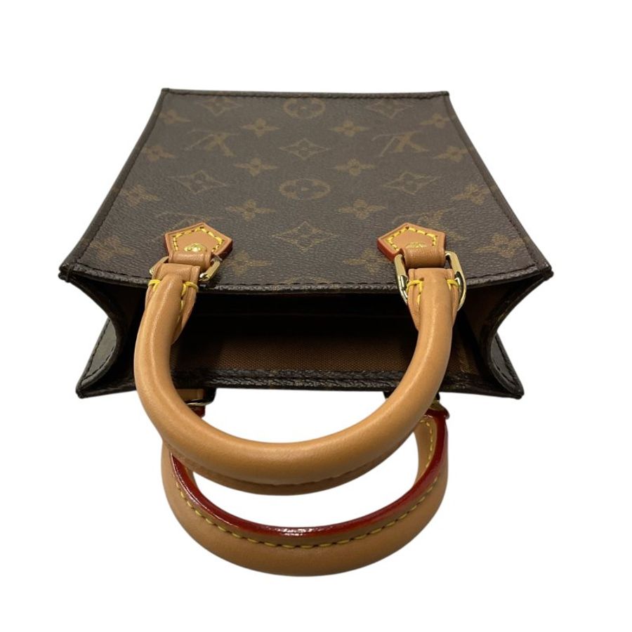 Louis Vuitton 路易威登 Petit Sac Plat 2-way Monogram 帆布 棕色 手提包-7