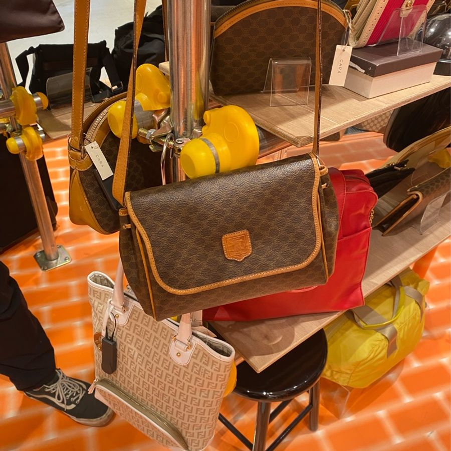 Celine Macadam Vintage bag 側背包 凱旋門 老花古董包-7