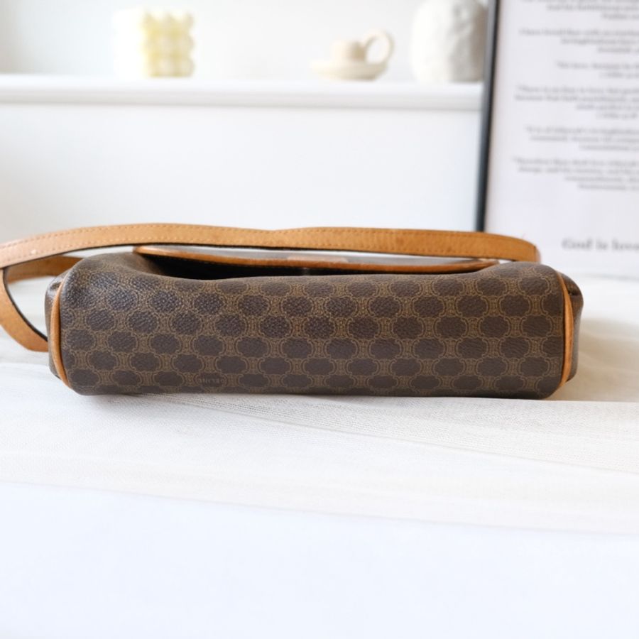 Celine Macadam Vintage bag 側背包 凱旋門 老花古董包-8
