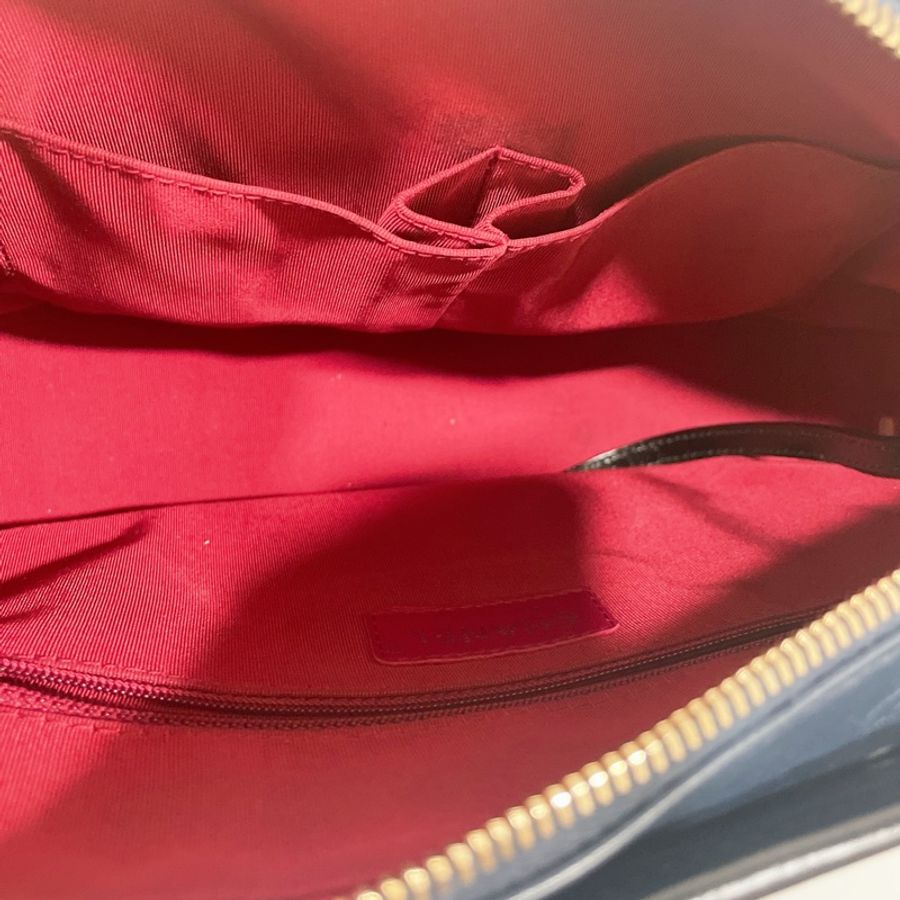 NOW BAGS｜【二手現貨】Chanel Gabrielle流浪包27開 藍黑色中號-8