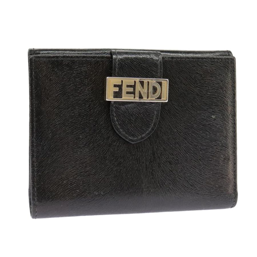 【日本直送】FENDI 黑色真皮皮夾 正品 101125-0