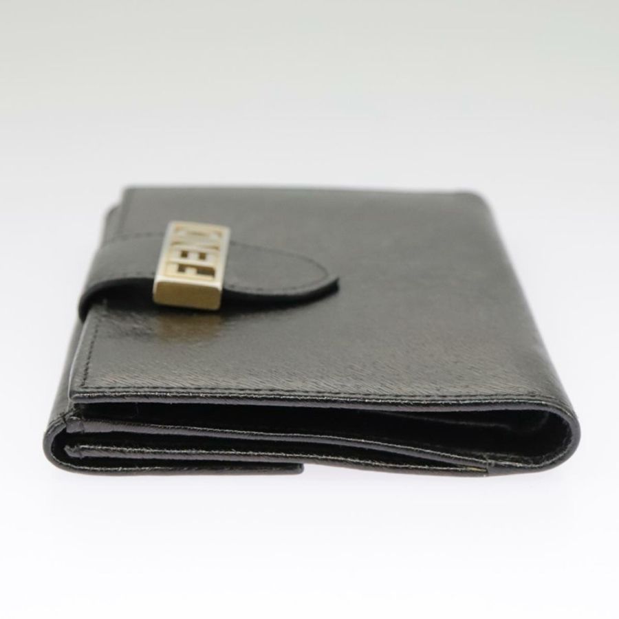 【日本直送】FENDI 黑色真皮皮夾 正品 101125-2