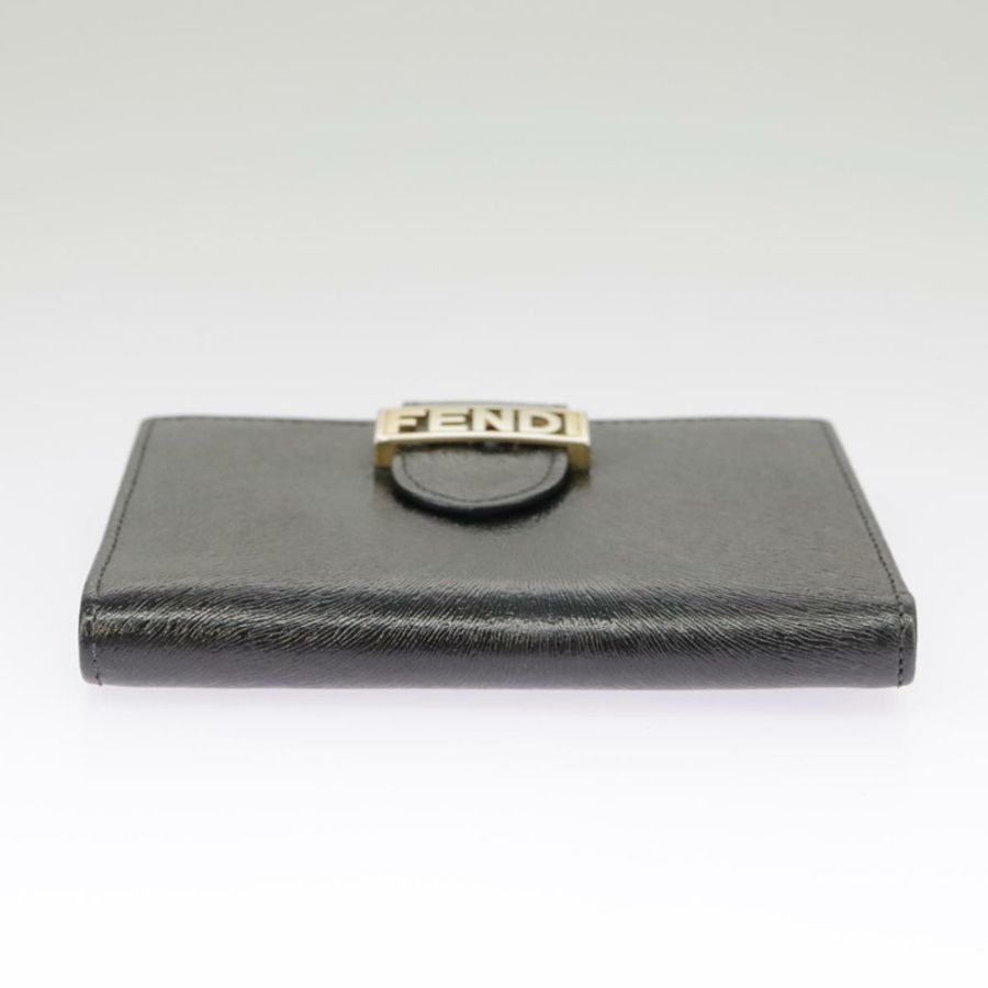【日本直送】FENDI 黑色真皮皮夾 正品 101125-5