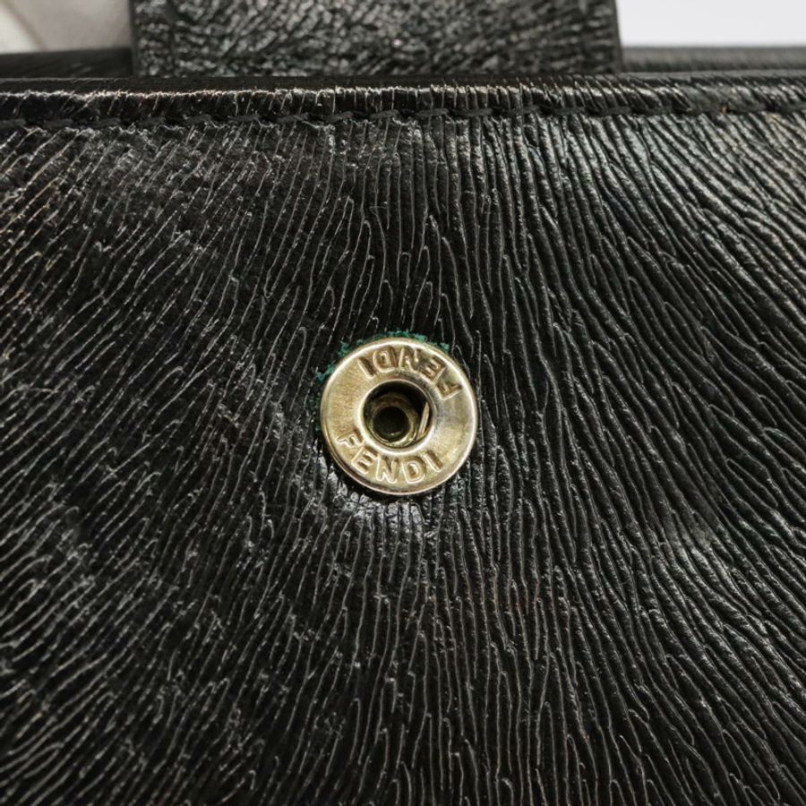 【日本直送】FENDI 黑色真皮皮夾 正品 101125-8