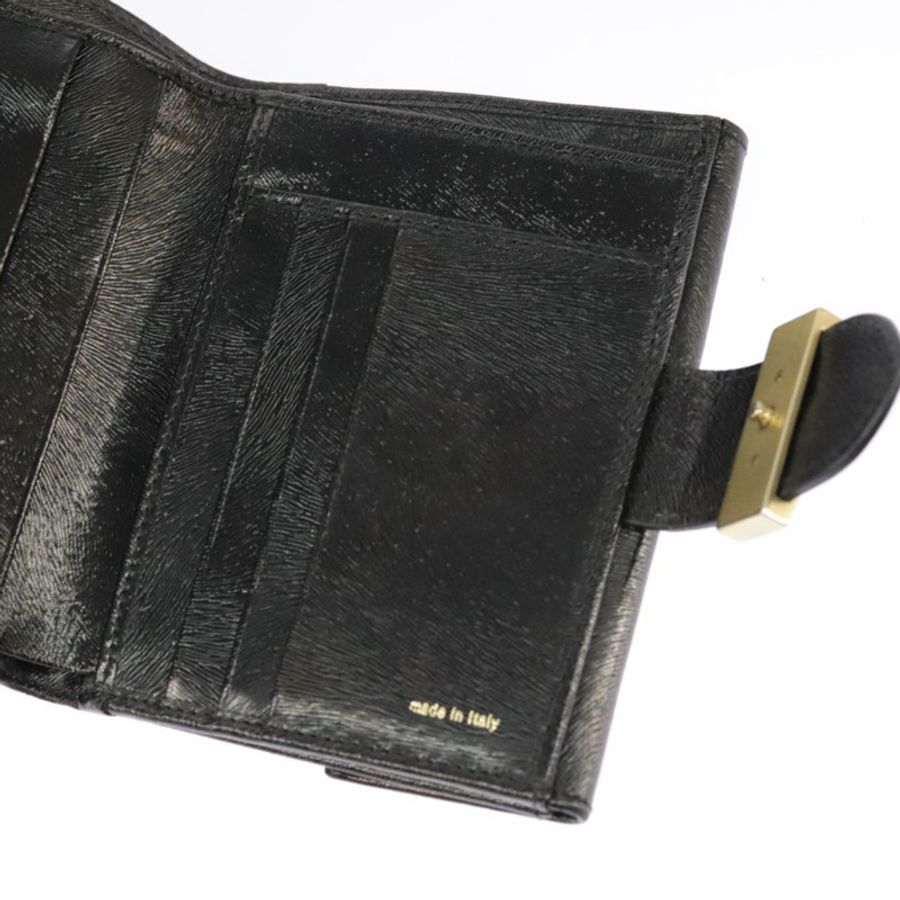 【日本直送】FENDI 黑色真皮皮夾 正品 101125-21