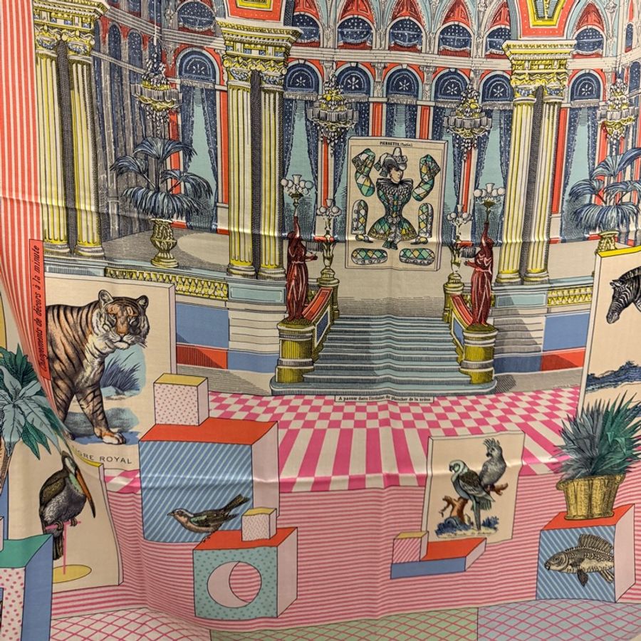 Hermès 歌劇院 140*140絲巾-4