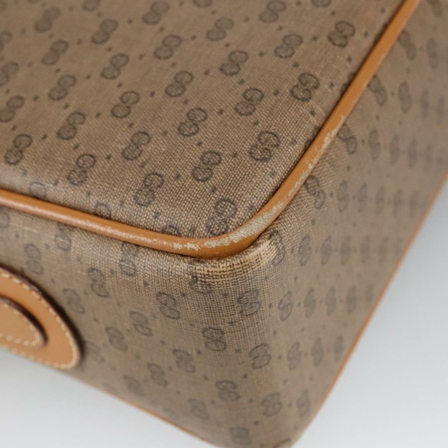 【日本直送】GUCCI Micro GG Supreme 單肩包 PVC 皮革 米色 金色 正品 101192-15