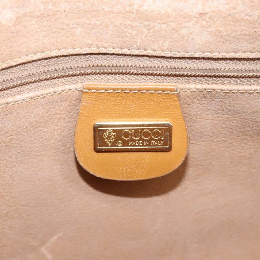 【日本直送】GUCCI Micro GG Supreme 單肩包 PVC 皮革 米色 金色 正品 101192-19
