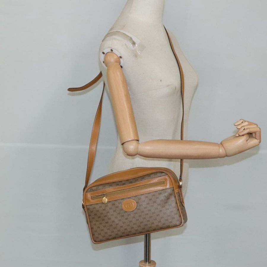 【日本直送】GUCCI Micro GG Supreme 單肩包 PVC 皮革 米色 金色 正品 101192-25