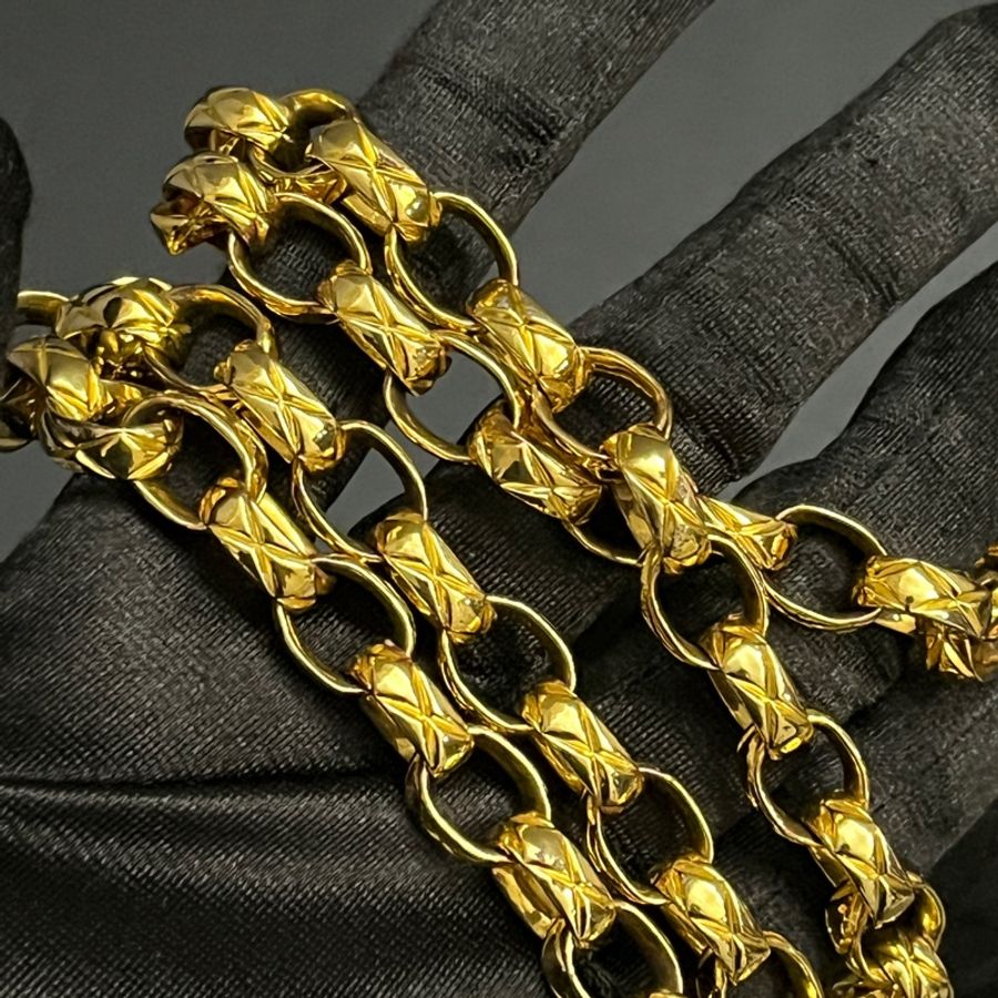 (24K真黃金鏈) Chanel 黛妃 子母包 「極稀有」 單肩+斜背+腋下包-13