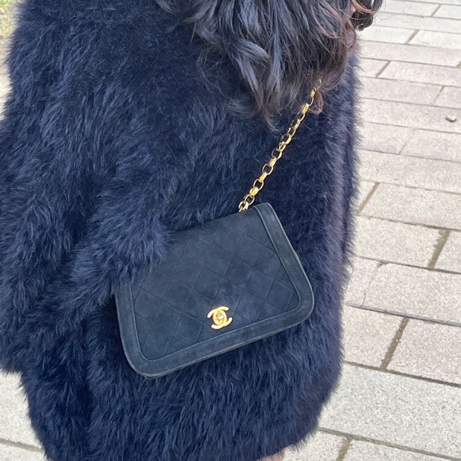 (24K真黃金鏈) Chanel 黛妃 子母包 「極稀有」 單肩+斜背+腋下包-41