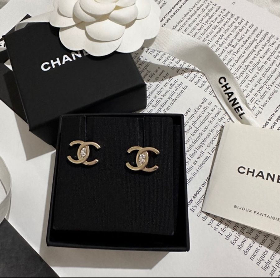 Chanel雙C耳環-1