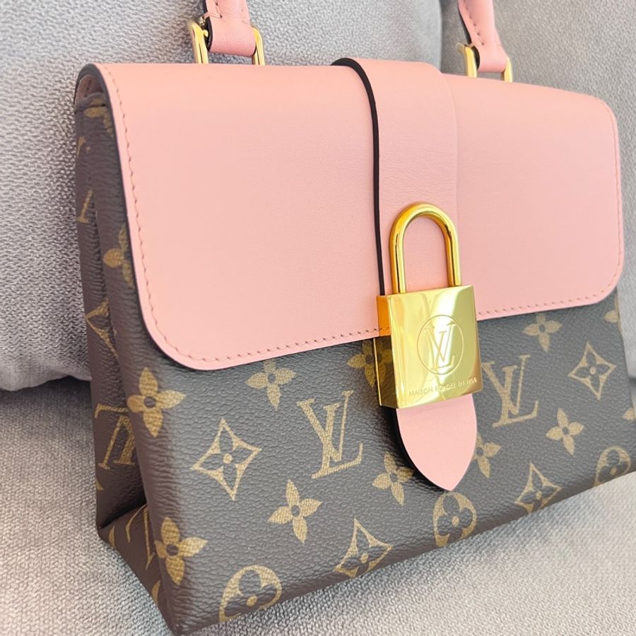 Louis Vuitton LOCKY BB 玫瑰粉 （晶片版）M44080-3