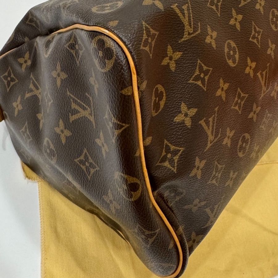 LV 路易威登 老花 speedy 35 手提包 斜背包-21