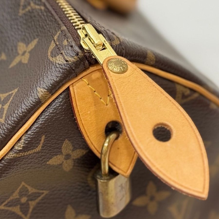 LV 路易威登 老花 speedy 35 手提包 斜背包-32