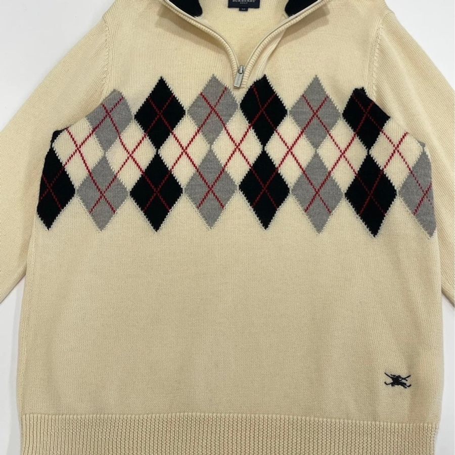 BURBERRY GOLF 格菱紋羊毛戰馬上衣-7