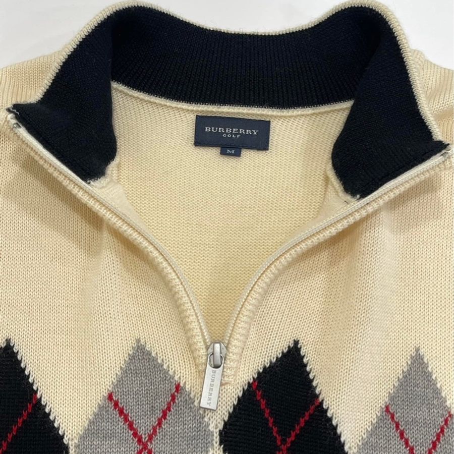 BURBERRY GOLF 格菱紋羊毛戰馬上衣-8