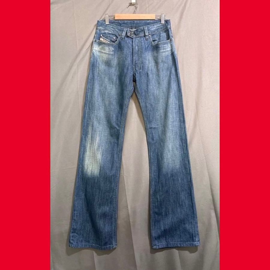 Diesel Rabox straight leg Y2K 石洗刷色古著直筒排扣低腰牛仔褲 w28 男-0