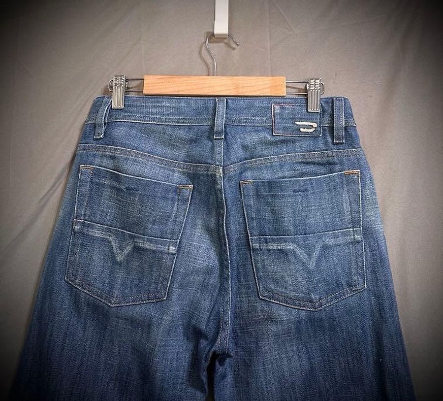 Diesel Rabox straight leg Y2K 石洗刷色古著直筒排扣低腰牛仔褲 w28 男-3