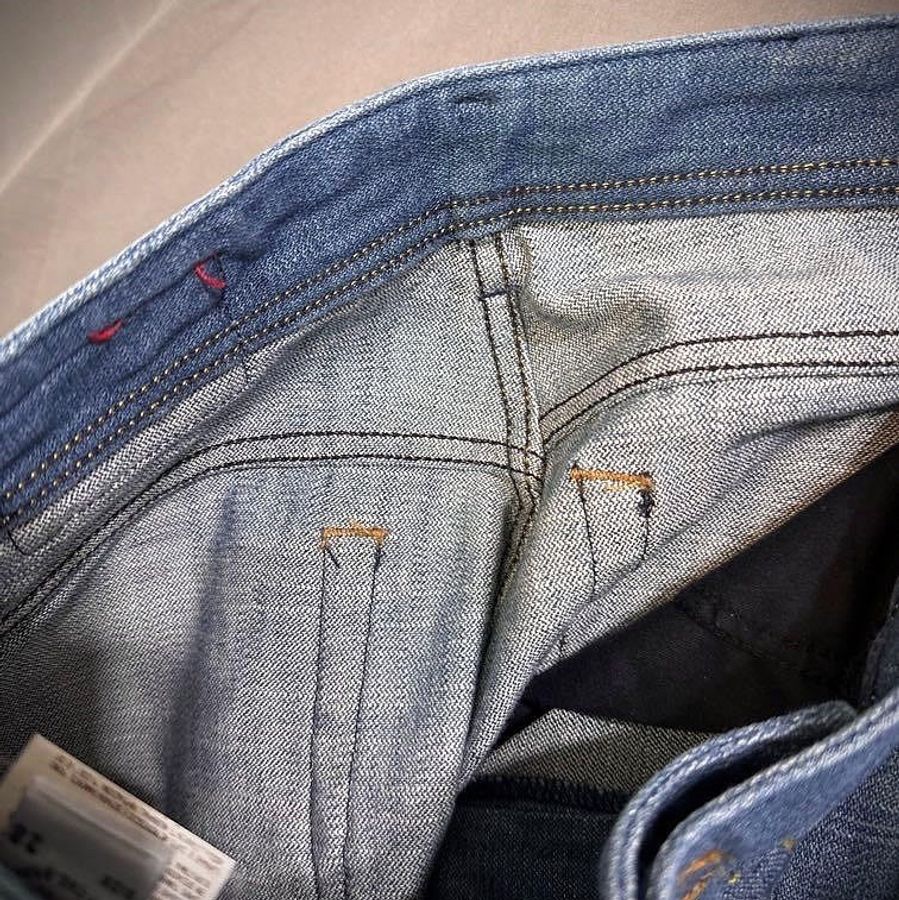 Diesel Rabox straight leg Y2K 石洗刷色古著直筒排扣低腰牛仔褲 w28 男-5