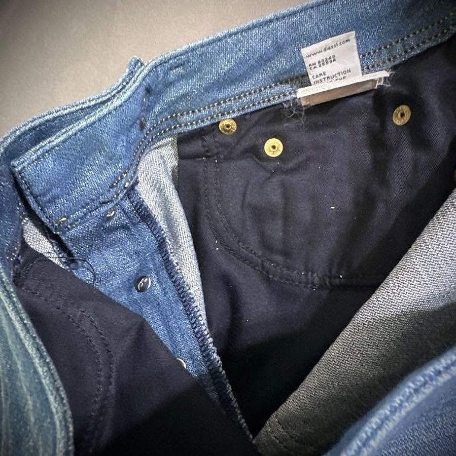 Diesel Rabox straight leg Y2K 石洗刷色古著直筒排扣低腰牛仔褲 w28 男-6