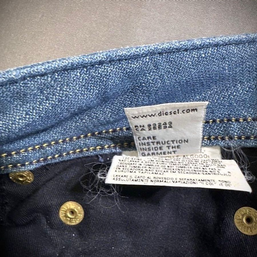 Diesel Rabox straight leg Y2K 石洗刷色古著直筒排扣低腰牛仔褲 w28 男-7