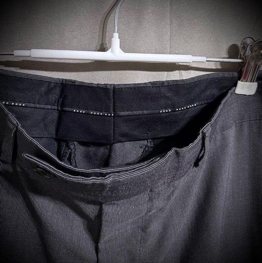 Hugo boss 老爺爺風格高級羊毛古著西裝褲 grandpacore vintage-2