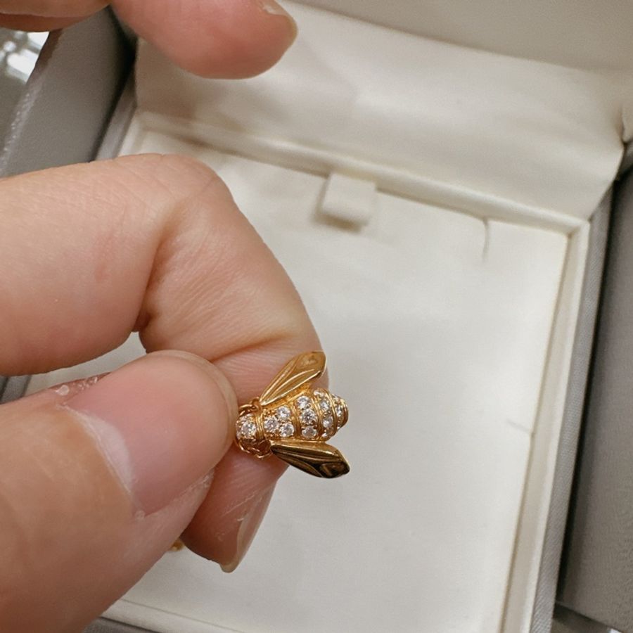 Dior VIP 限量款 Dior蜜蜂滿鑽項鍊-4