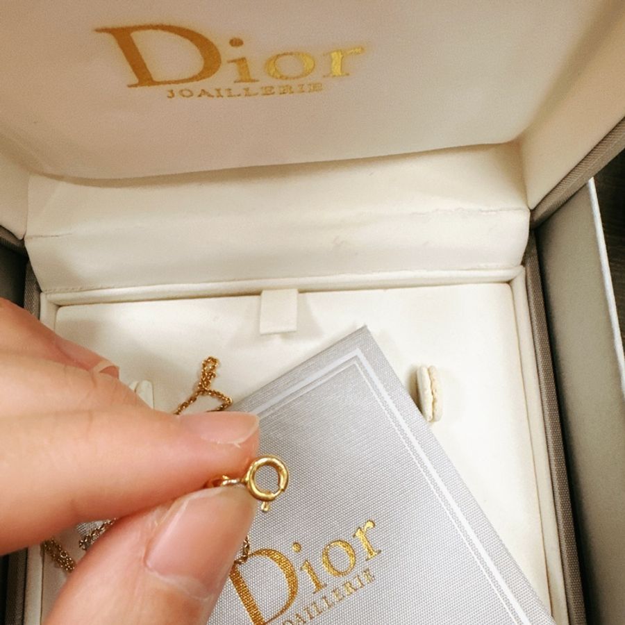 Dior Rose de vents幸運星八芒星綠松石項鍊-3