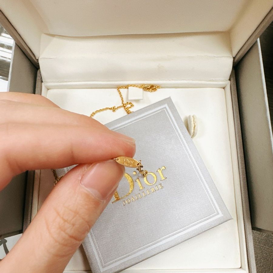 Dior Rose de vents幸運星八芒星綠松石項鍊-7
