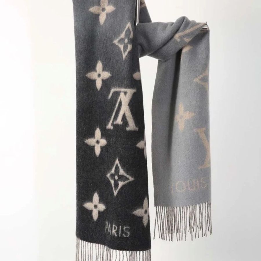 LOUIS VUITTON Reykjavik Gradient雙色漸層圍巾-5