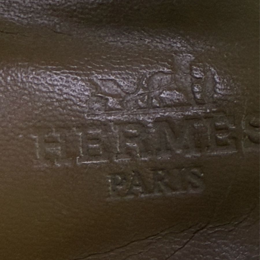 Hermes White Sandal with Silver Details-6