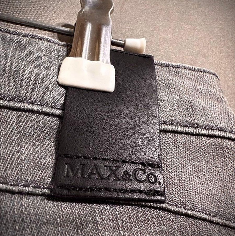 Max&Co 義大利製 鐵灰喇叭低腰牛仔褲 Y2K 古著丹寧褲 w26-4