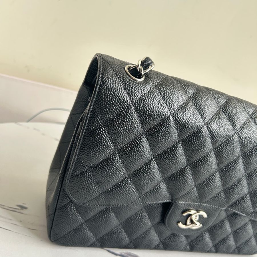 Chanel 黑荔枝皮jumbo-1