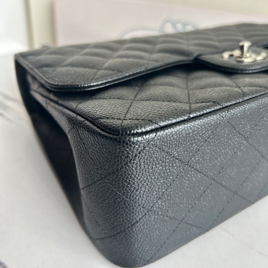 Chanel 黑荔枝皮jumbo-3