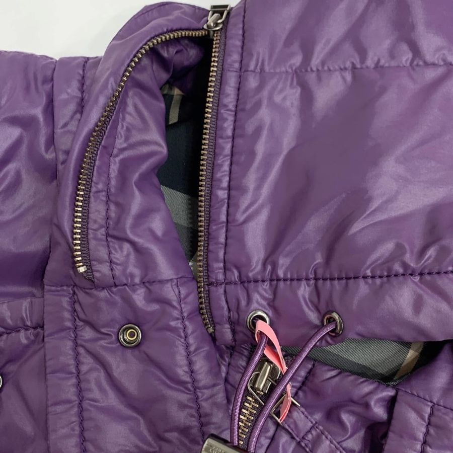 BURBERRY 藍標 帶帽格紋排扣背心(帽可拆)-6