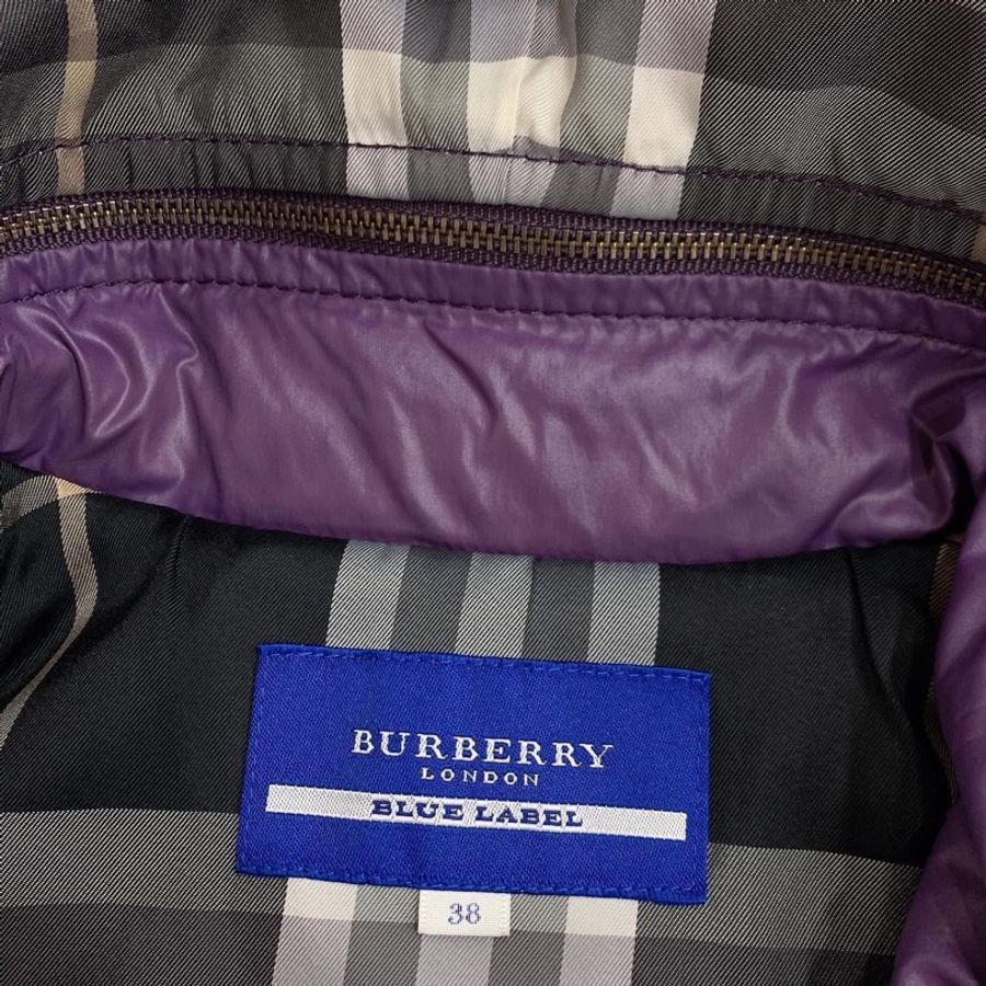 BURBERRY 藍標 帶帽格紋排扣背心(帽可拆)-7